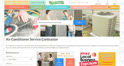 Desktop Screenshot of airconditionerservicecontractors.com